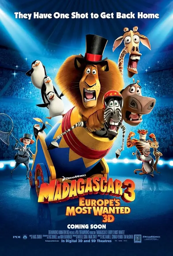 Постер: Мадагаскар 3