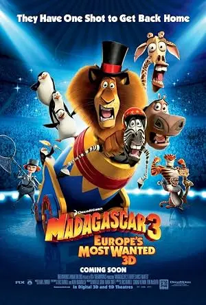 Постер: Мадагаскар 3